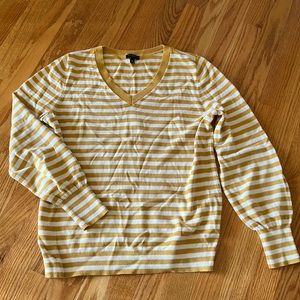 Excellent condition golden striped petite Talbots sweater